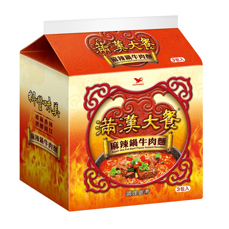 MÌ BÒ CAY ĐẠI TIỆC MÃN HÁN UNI PRESIDENT ĐÀI LOAN