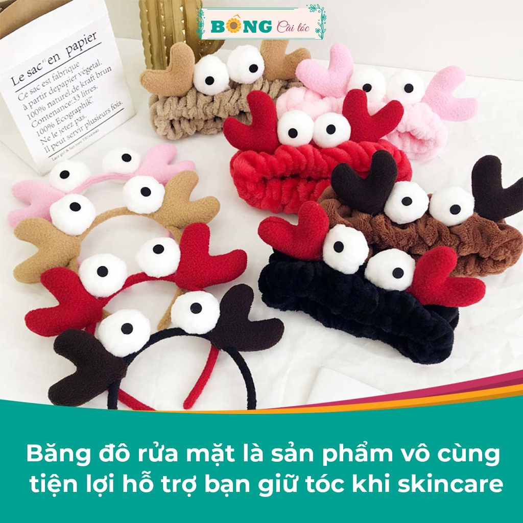 Băng đô rửa mặt hình cua màu sắc pastel phong cách Hàn Quốc BD60 - Bờm tóc BÔNG Cài Tóc