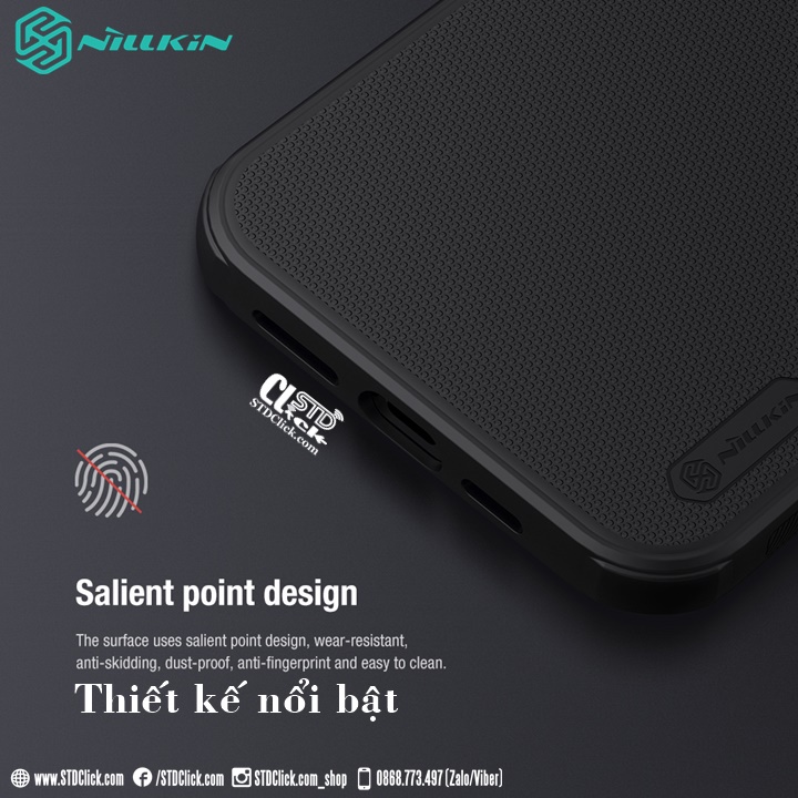 ỐP LƯNG IPHONE 13 PRO NILLKIN NHỰA CỨNG VIỀN DẺO CHÍNH HÃNG