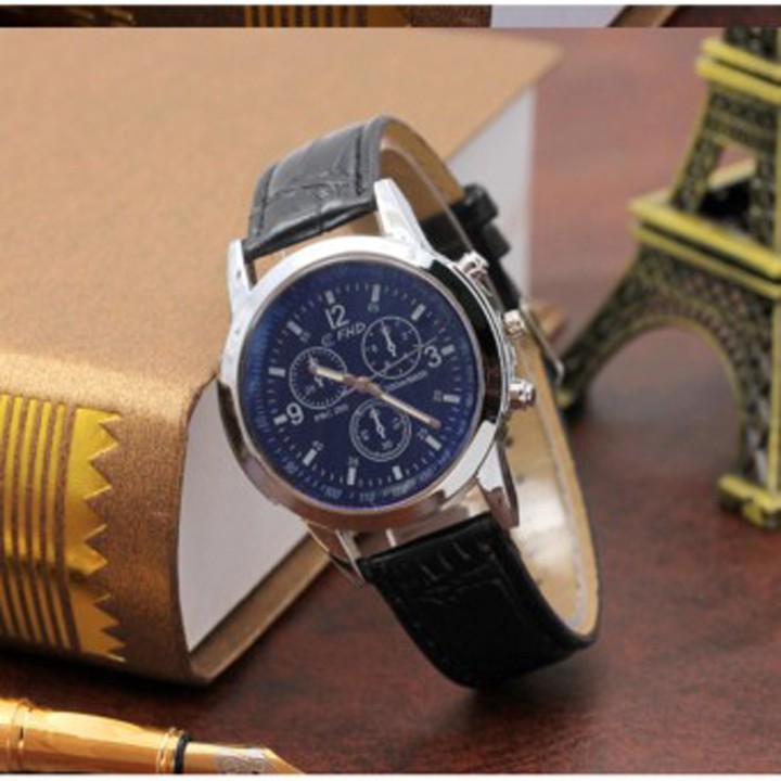 Đồng hồ dây da nam Modiya lịch lãm