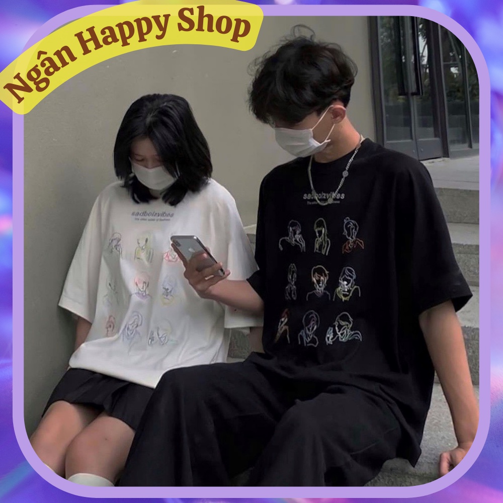 AT087 - Áo thun nam nữ cổ tròn SADVIBES TOSS- áo phông tay lỡ unisex, from rộng cho các cặp đôi, bạn thân và gia đình