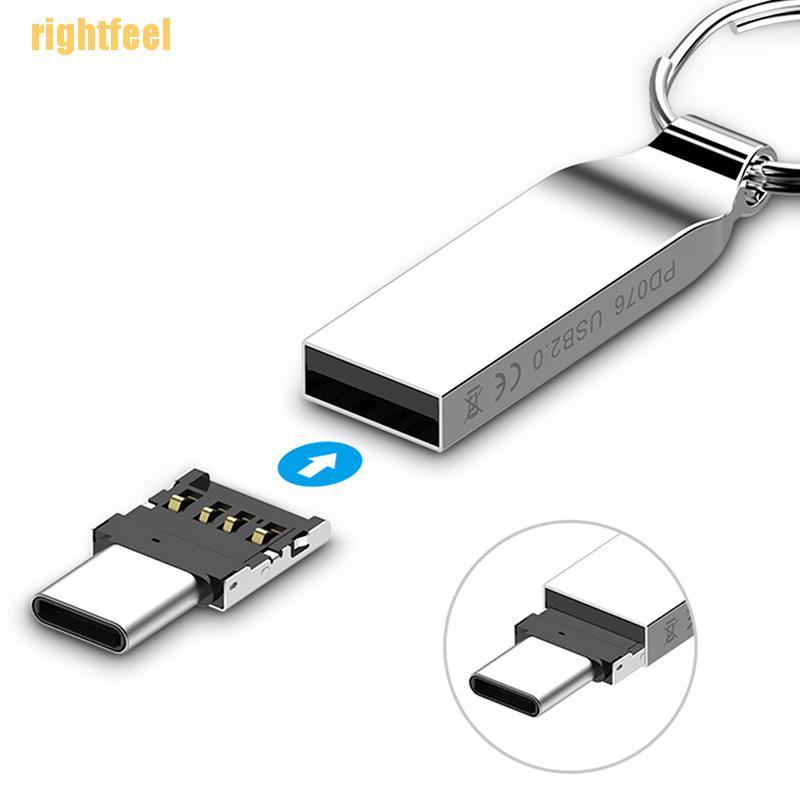 rightfeel USB-C 3.1 Type C Male to USB Female OTG Adapter Converter For U Disk