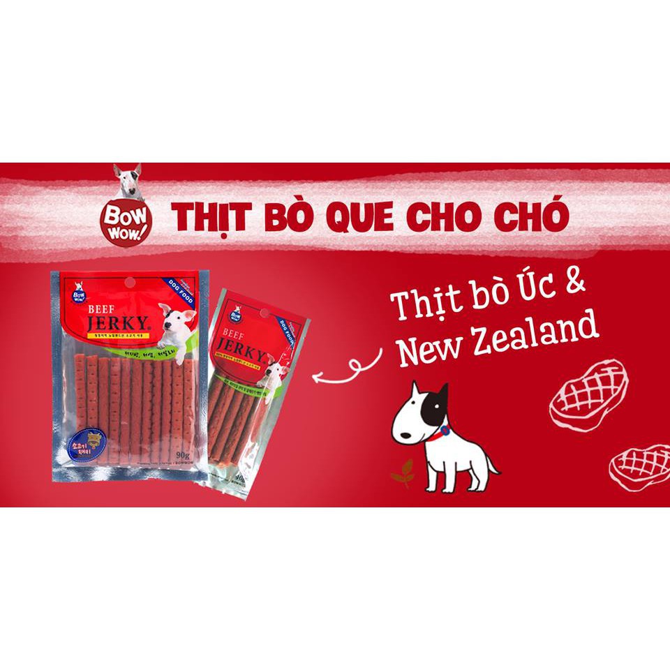 Thịt bò que 40g và 90g dành cho chó