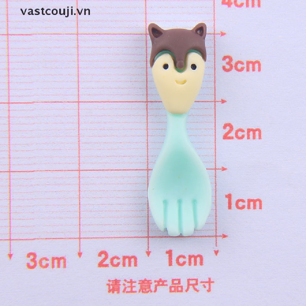 Set 10 Dụng Cụ Ăn Uống Mini Hình Hoạt Hình Cho Nhà Búp Bê VN