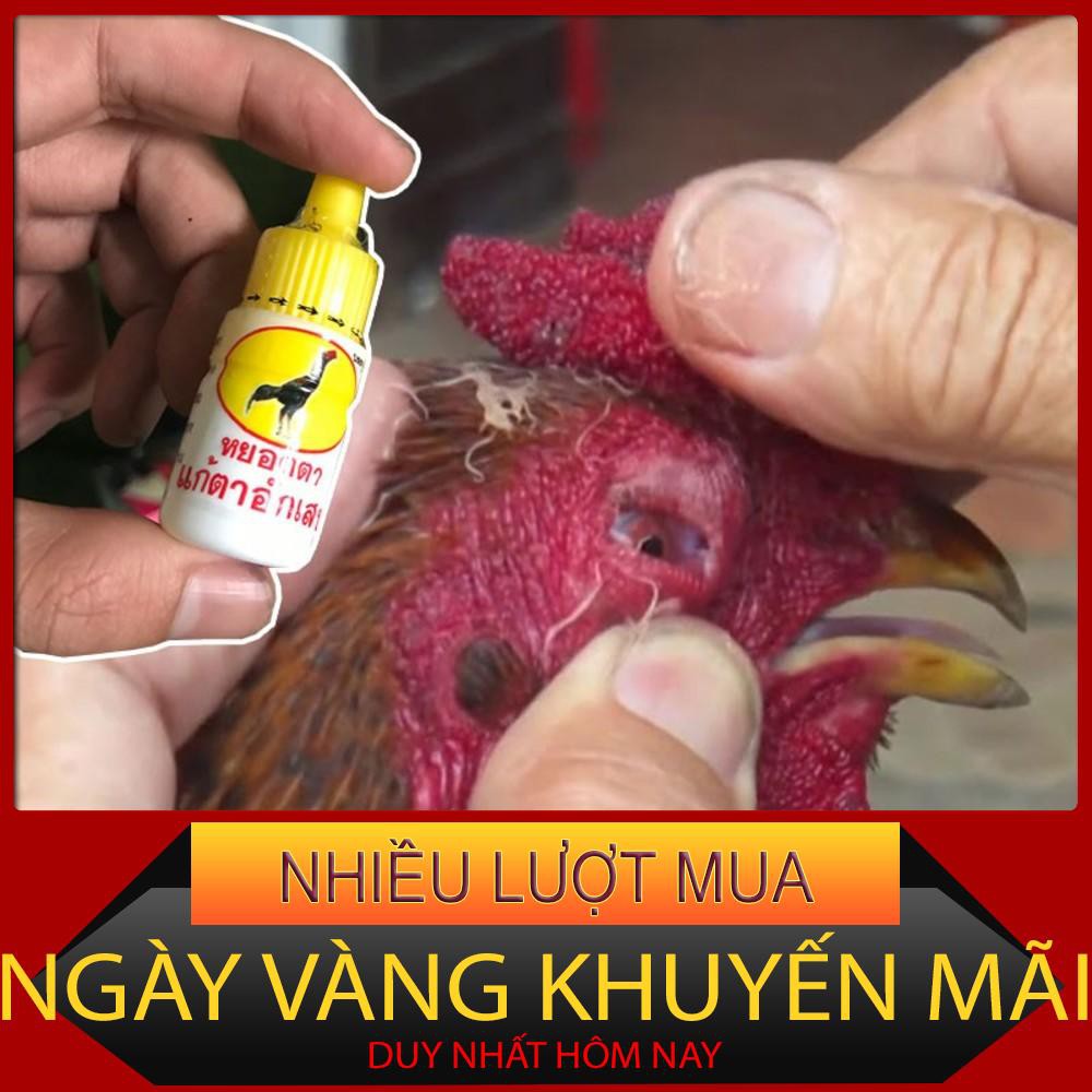 Thuốc nhỏ mắt cho gà Thái Lan , trị đau mắt , sưng mắt , sán mắt , chảy nước mắt ,thuốc tăng lực gà đá