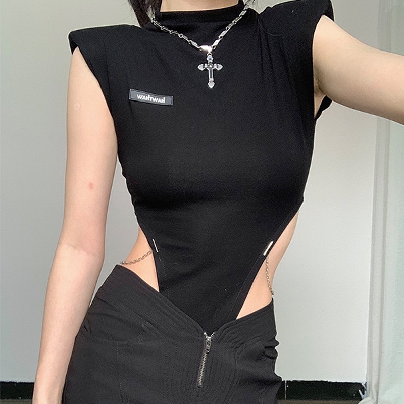 DUNEA Áo Liền Quần Không Tay Quyến Rũ Thời Trang Dành Cho Nữ