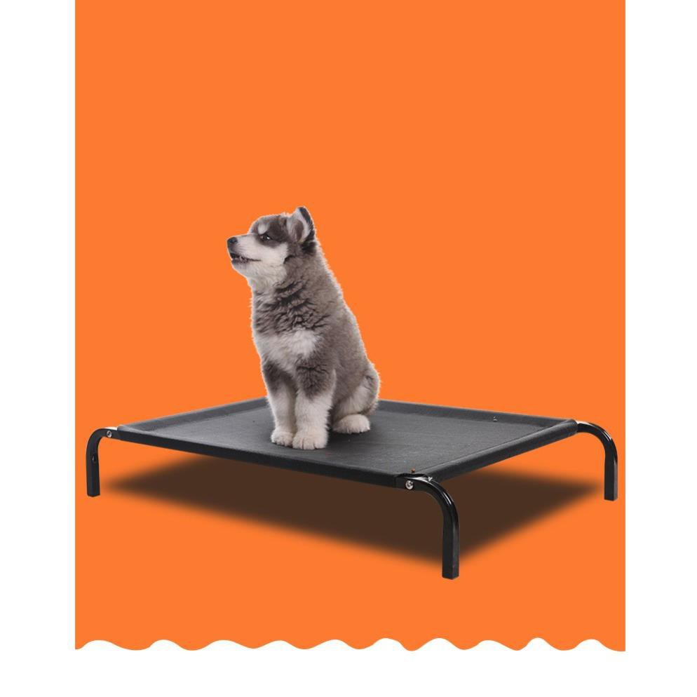 Giường chó mèo khung sắt chịu lục có thể gấp gọn loại có lưới thông thoáng cho chó mèo và các loại thú cưng