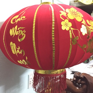 Đèn lồng chơi tết đẹp dài 70cm ảnh thật