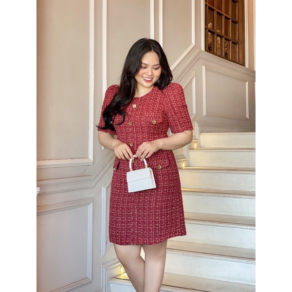 Đầm Tweed Bigsize thiết kế cao cấp