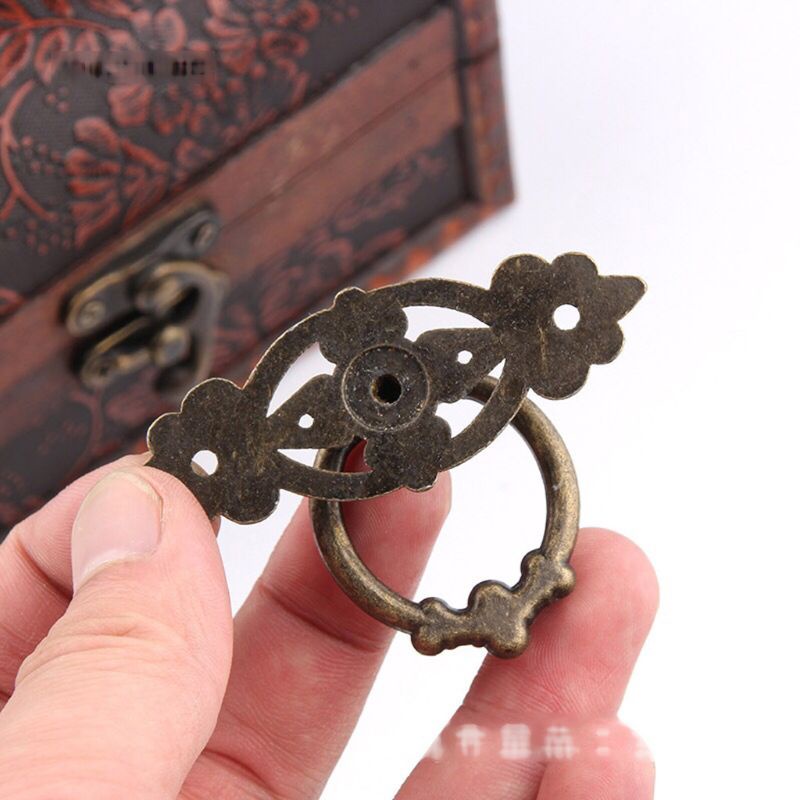 Tay Nắm Ngăn Kéo Tủ Mini Hình Nhẫn Phong Cách Vintage