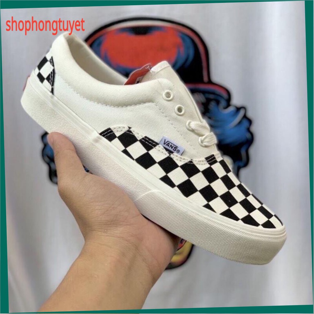 😊shophongtuyet😊Giày 𝐕𝐀𝐍.𝐒 caro buộc dây Cao Cấp nam nữ giá rẻ- van.s lười caro Thích hợp khi tham gia các hoạt động