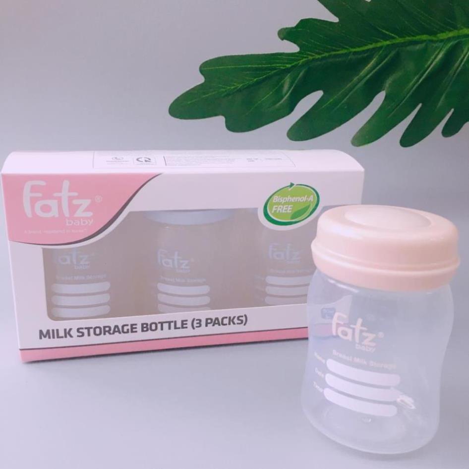 Bộ 3 bình trữ sữa mẹ 150ml FatzBaby / FB0120N