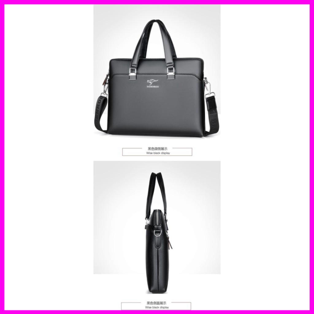 ❤️𝙁𝙍𝙀𝙀𝙎𝙃𝙄𝙋❤️ Túi xách nam nữ, túi xách công sở đựng laptop hàng Quảng Châu cao cấp BADENROO chống thấm nước T01
