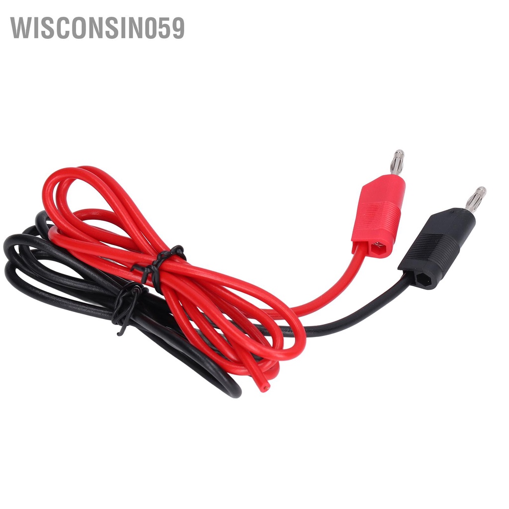 Wisconsin059 Banana Test Lead 4mm Male to 32A 1000V Red Black Set Kit for Electricity