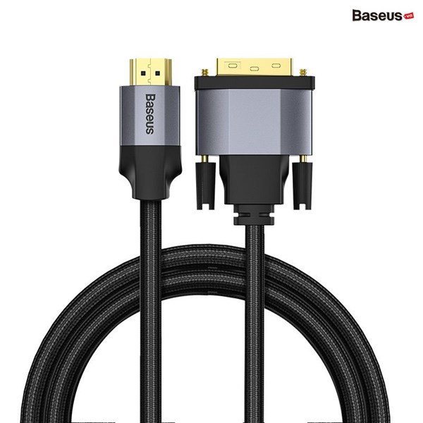 Cáp chuyển HDMI sang DVI Baseus Enjoymet Series (HDMI 4K male to DVI male, bidirectional adapter cable)