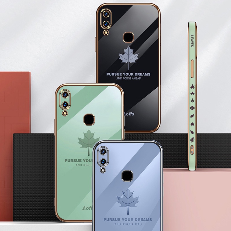 Ốp điện thoại mềm họa tiết lá phong cho Vivo 1935 1938 1915 1901 1906 1904 1902 1814 1815 1816 1817 1811 1820