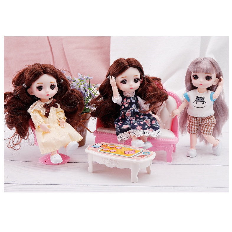 Búp bê Barbie 17cm tỉ lệ 1/12 xinh xắn cho bé