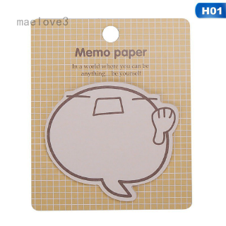 maelove3 Set 30 miếng dán ghi chú hình dáng dễ thương tiện dụng