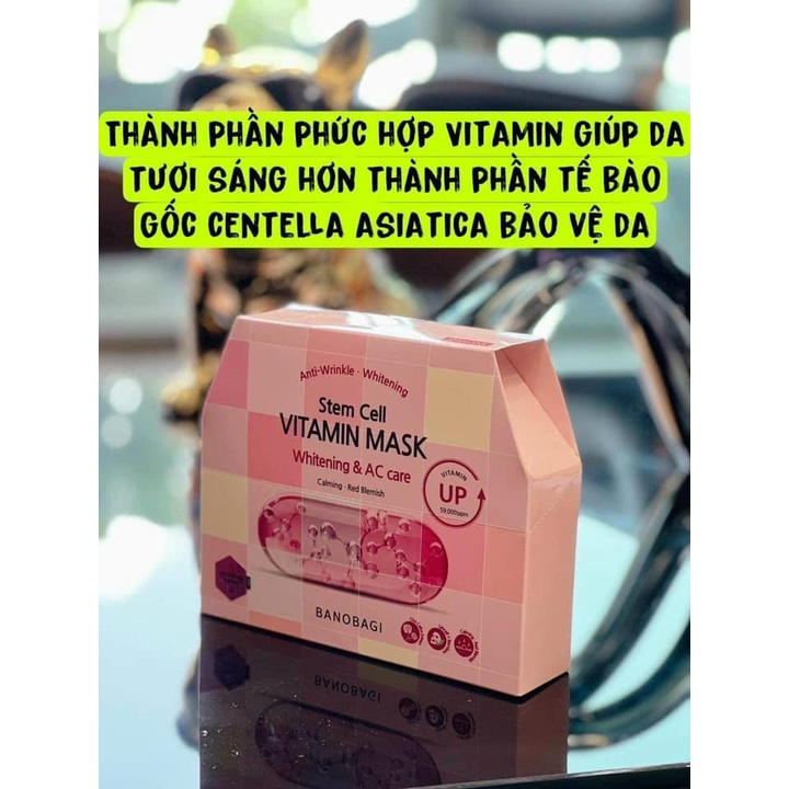 Mặt nạ Banobagi Vitamin Mask mẫu mới 2022 / Banobagi stem đủ màu