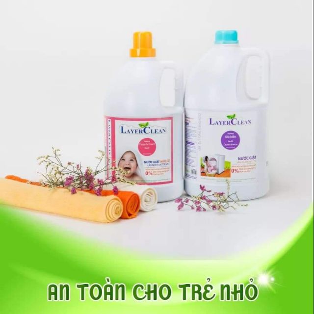 Nước giặt hữu cơ Layer Clean hương nước hoa 4l