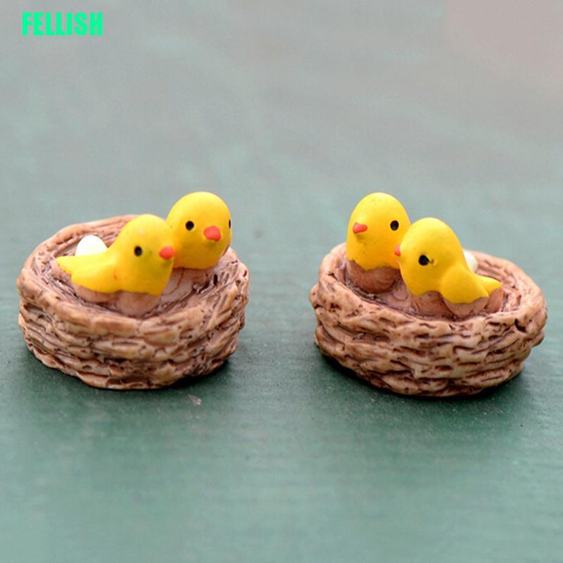 Mô Hình Tổ Chim Mini Xinh Xắn Dùng Để Trang Trí