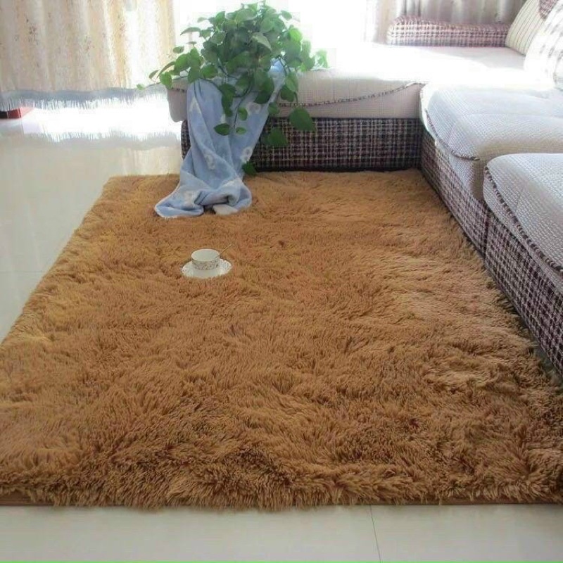 Thảm Lông Dài Trải Sàn Hizun Phong Cách Hiện Đại