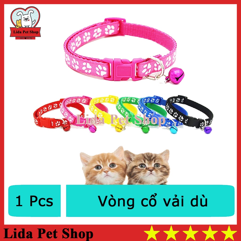 Vòng cổ cho chó mèo thú cưng: Vòng chuông bấm - Lida Pet Shop