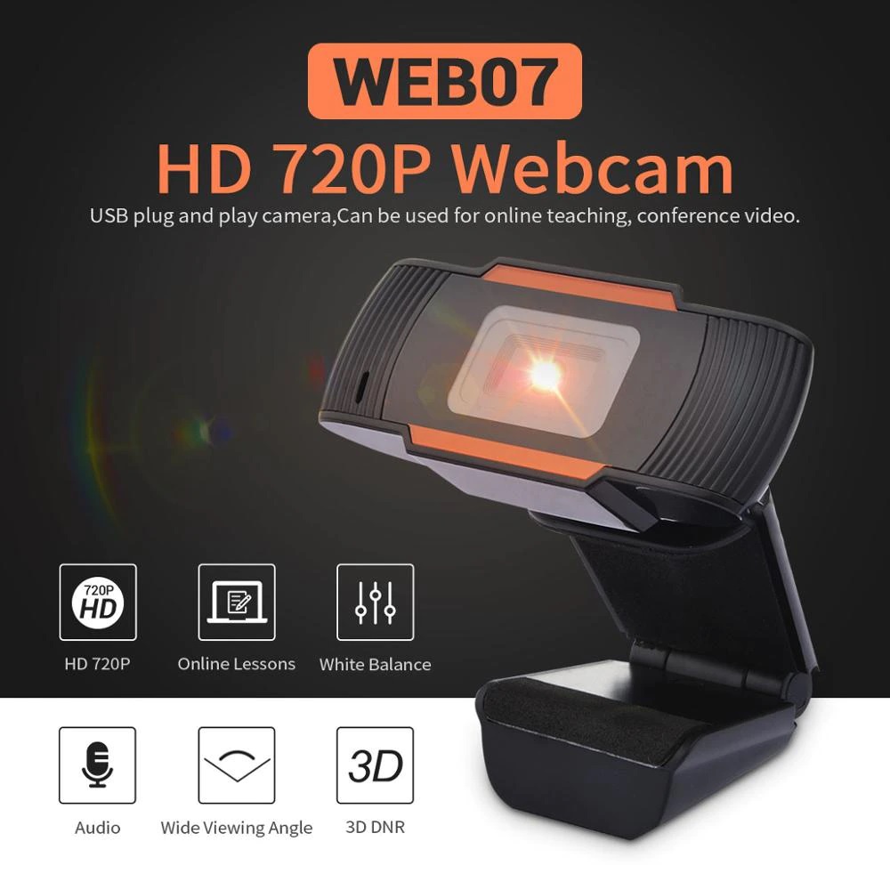 Webcam Giảng Dạy Online, Học Online, Live Stream Hỗ Trợ Mic Độ Phân Giải 720P A11 | WebRaoVat - webraovat.net.vn