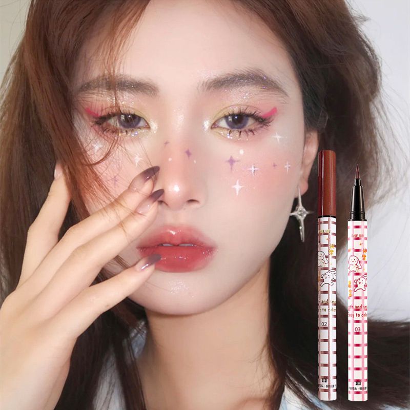 [Hàng mới về] Kẻ mắt dạng lỏng trang điểm cho phái nữ 7 màu cầu vồng tùy chọn