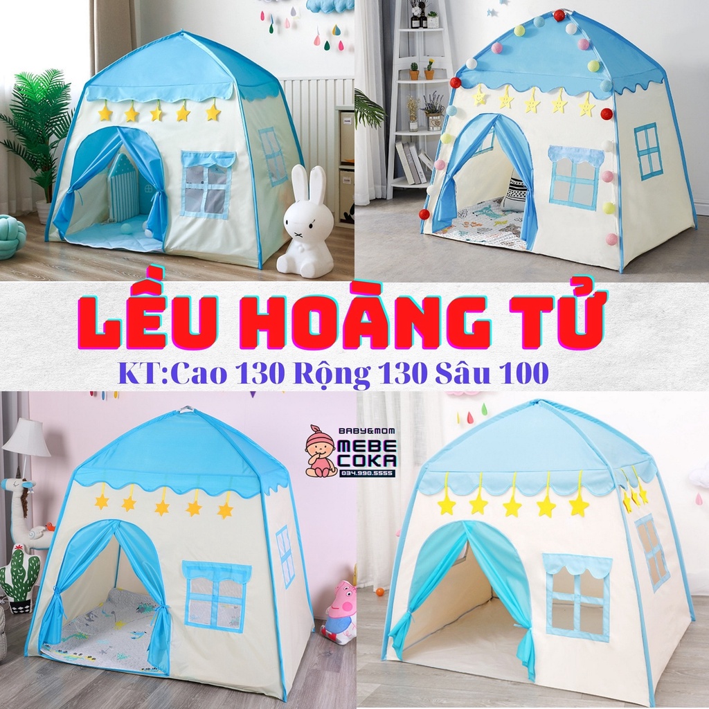 Lều cho bé ,lều Hoàng Tử cắm trại, Picnic dã ngoại màu xanh CAO CẤP (mẫu mới 2021)