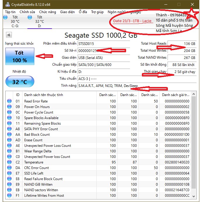 Ổ CỨNG SSD 1TB  BARRACUDA SEAGATE SATA3 2.5'' - rẻ = 500GB SAMSUNG EVO 860 870 WD blue Sn550 512GB kingston crucial | BigBuy360 - bigbuy360.vn