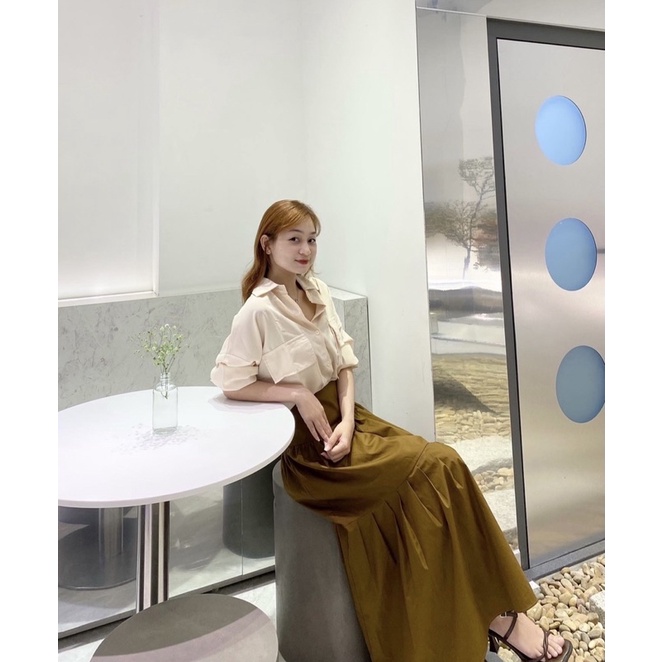 Chân váy Thiết kế dáng dài nhà TingTing