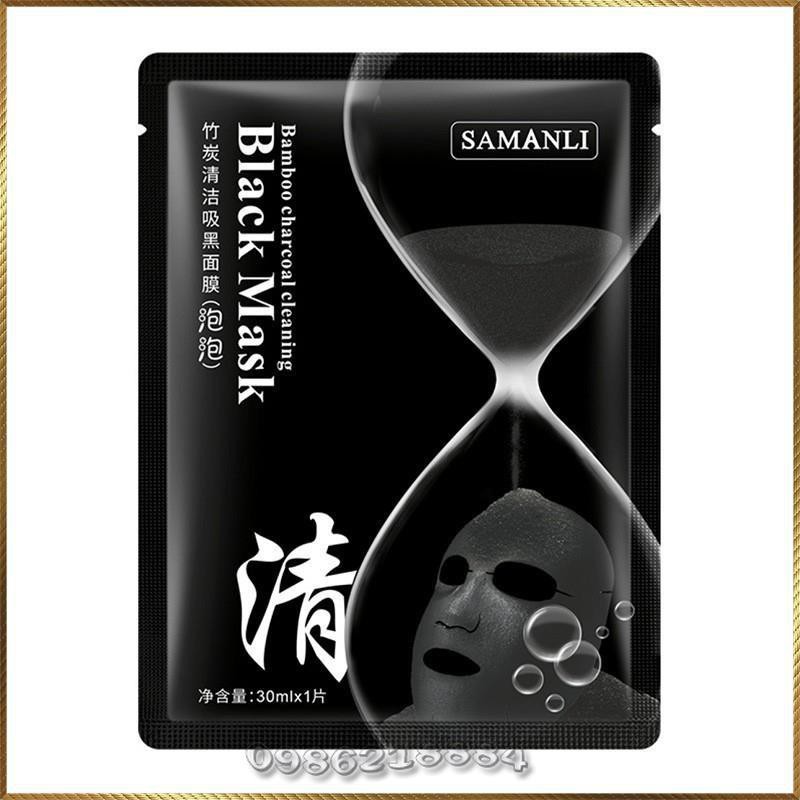 Mặt nạ sủi bọt thải độc detox da Samanli Black Mask SBM1