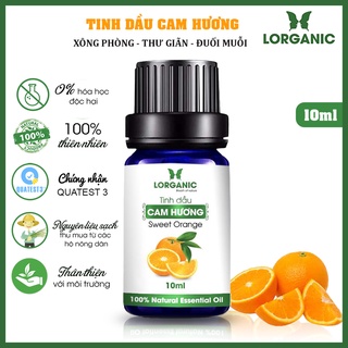 Tinh dầu hương cam Hương Lorganic Sweet Orange 100% Natural Essential Oil 10ml, 50ml