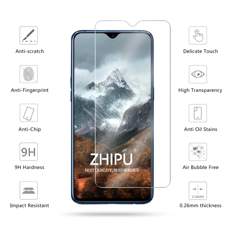 Miếng Dán Kính Cường Lực Cho Oppo R17 Pro - Trong Suốt