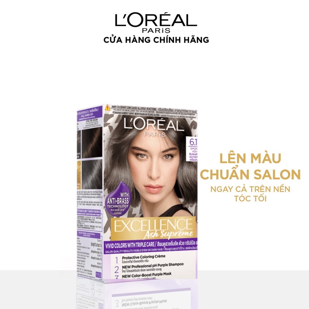 Kem nhuộm dưỡng tóc sâu L'Oreal Paris Excellence Fashion 172ml với tông màu thời trang