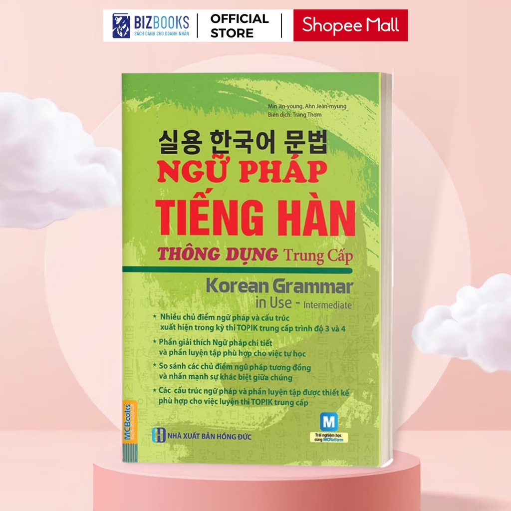 Sách - Ngữ Pháp Tiếng Hàn Thông Dụng Trình Độ Trung Cấp - Korean Grammar in use Intermediate - Học Kèm App Online