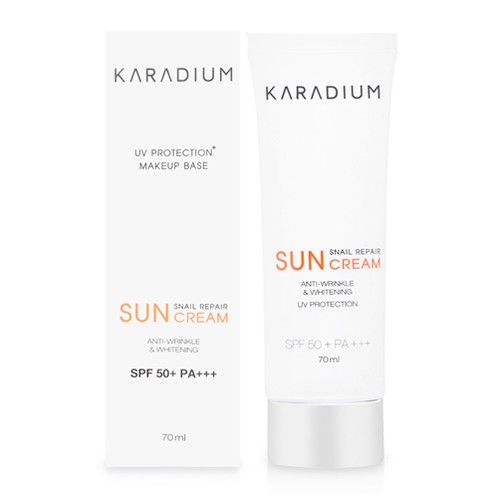 Kem chống nắng karadium snail repair sun cream spf 50+ pa+++