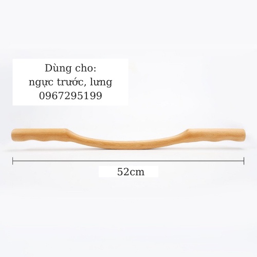 [ LOẠI 1 - CHẮC CHẮN] Bộ gậy massage body giảm béo làm từ gỗ huynh thành lưu thông khí huyết