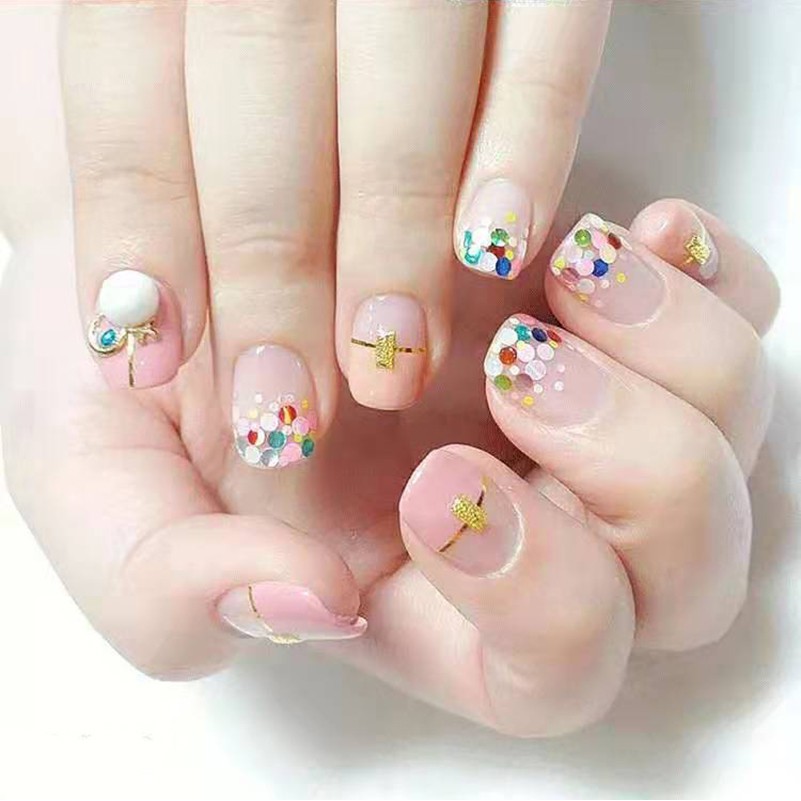 Nhũ Hình Tròn Sequin 3D Trang Trí Móng Nghệ Thuật Sequin 3D - Sét 12 Màu