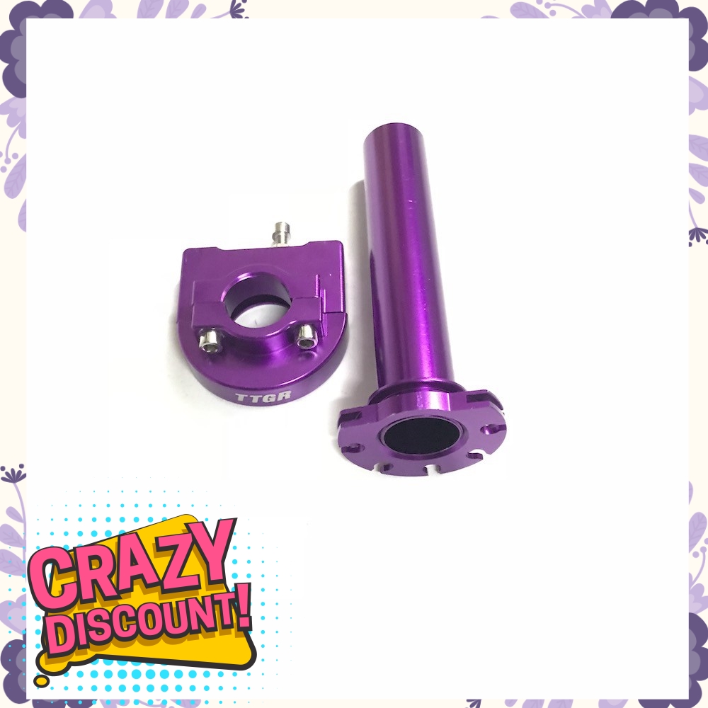 Cùm ga tăng tốc gắn mọi loại xe máy thanh khang màu tím 006001035