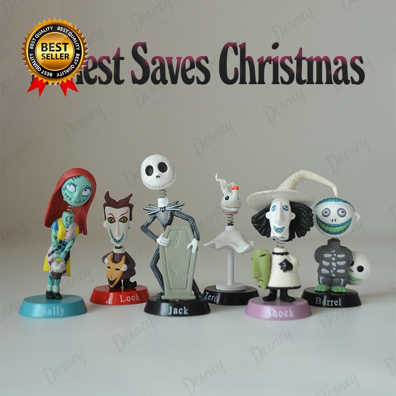 Bộ Sưu Tập Búp Bê Nhân Vật Trong The Nightmare Before Christmas (6 Cái)