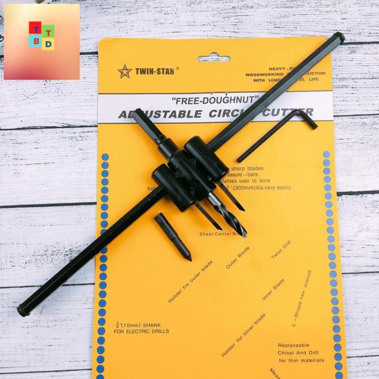 Mũi Khoan Khoét Lỗ Thùng Loa, Lỗ Đèn Thạch Cao Âm Trần 120mm 200mm 300mm d