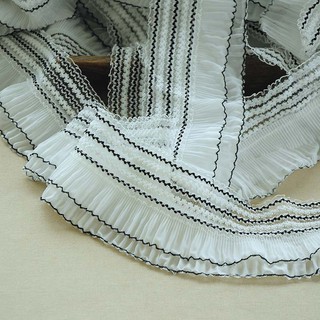 Quần Legging Vải Chiffon Hai Lớp Màu Đen Co Giãn Làm Thủ Công Diy