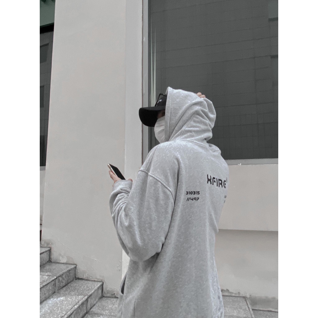 Áo khoác Mascot Zip-Hoodie màu Xám by Xfire | BigBuy360 - bigbuy360.vn