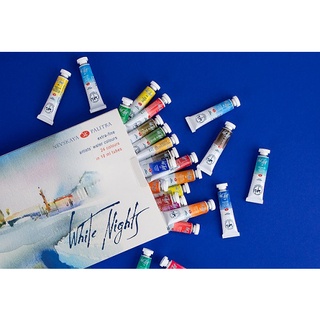 Bộ màu nước WHITE NIGHTS 12/24 màu (tuýp x 10ml)