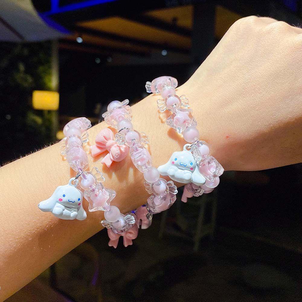 LILYES Vòng Đeo Tay Hình Chú Chó Tai To May Mắn Dễ Thương