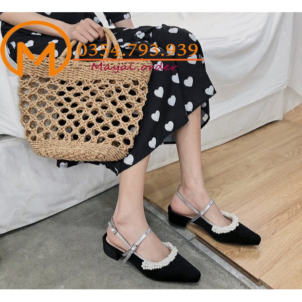 Giày Sandal Nữ Búp Bê Đẹp Đế Cao 3 Phân Quai Hậu Êm Chân Sang Trọng MỚI NHẤT 2020