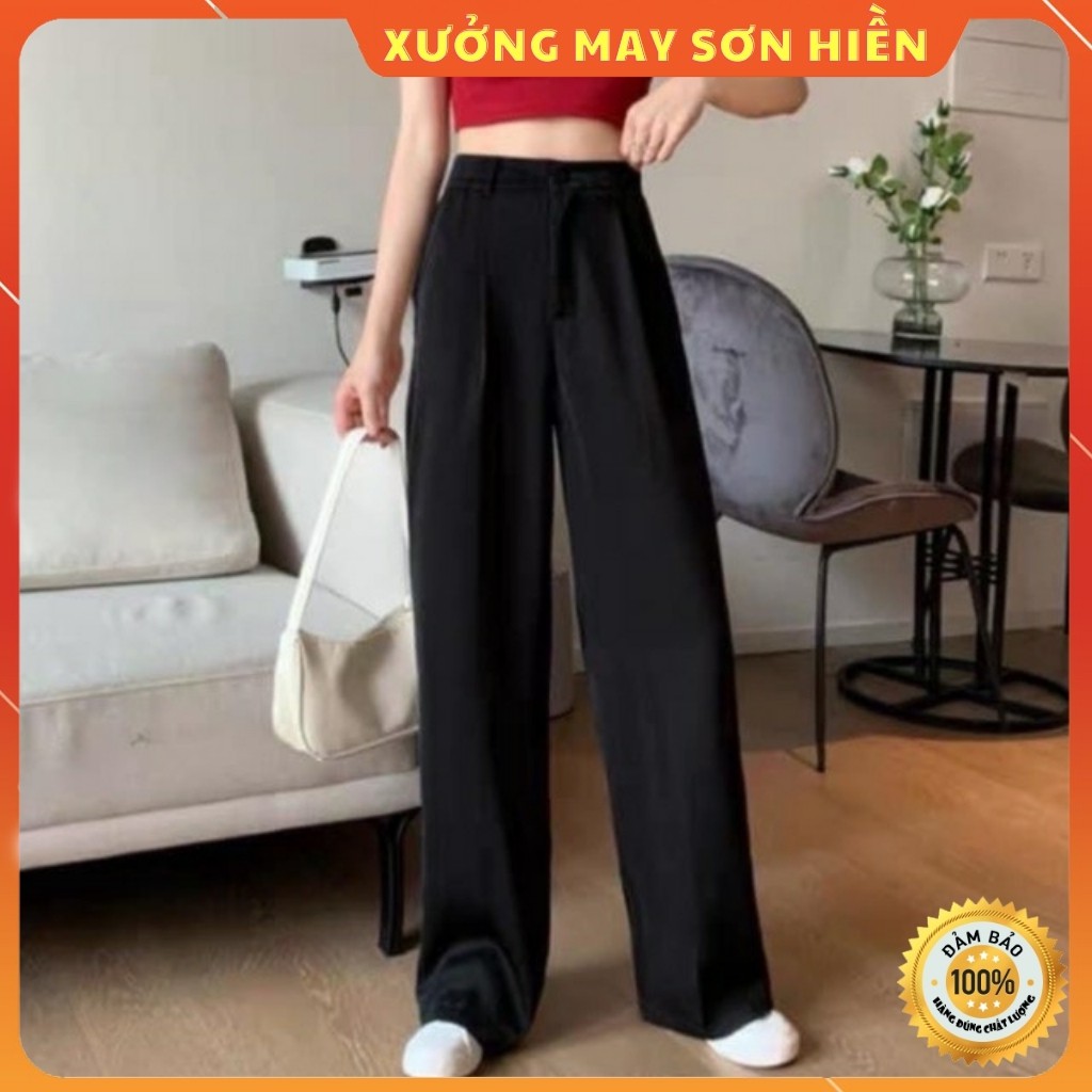 Quần Suông Ống Rộng Dài 100cm Xưởng May Sơn Hiền MS2229