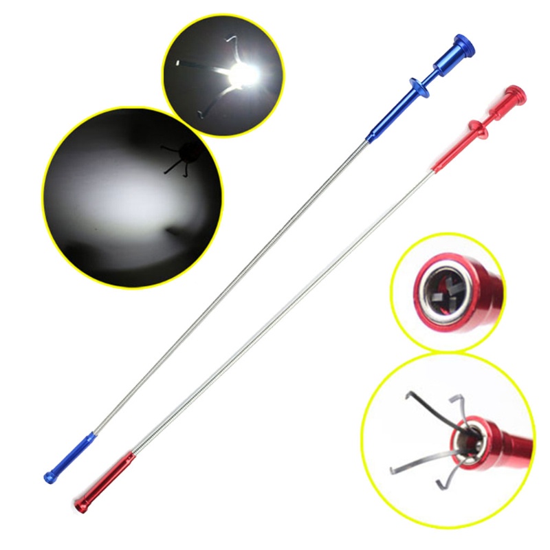 Dụng Cụ Nhặt Rác 4 Móng Linh Hoạt Có Đèn LED